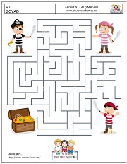 anaokulları için Labirent Bulmaca